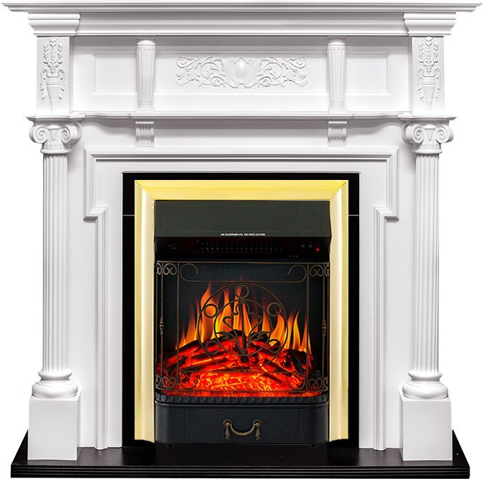 Каминокомплект Royal Flame Oxford c очагом Majestic FX Brass