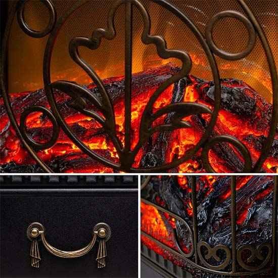 Каминокомплект Хорошие Камины Юпитер с очагом Royal Flame Majestic FX M Brass цемент