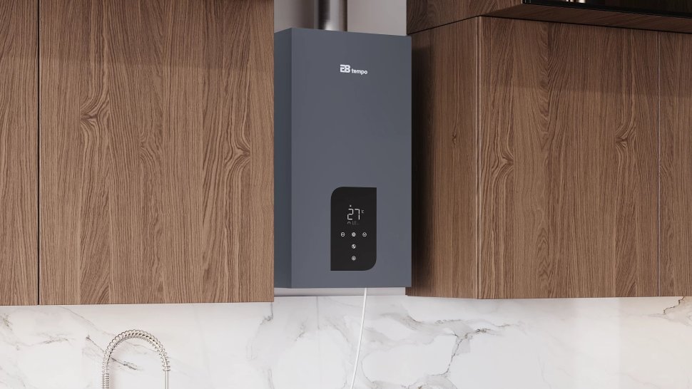 Настенный газовый котел E8 tempo GHB24V (серая металлическая панель)