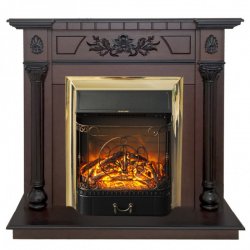 Каминокомплект RealFlame Dacota STD/EUG AO с очагом Majestic Lux Brass S