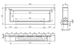 Биокамин настенный Zefire Orion 1200 белый со стемалитом
