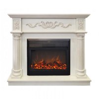 Каминокомплект RealFlame Silvia 26 WT с очагом MoonBlaze LUX Black