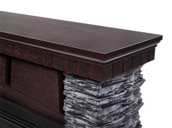 Каминокомплект Firelight Porto 25 с очагом Electrolux EFP/P-2520LS камень черный/шпон венге