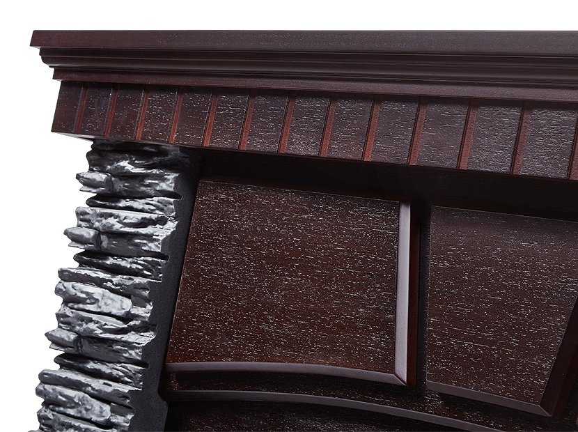 Каминокомплект Firelight Porto 25 с очагом Electrolux EFP/P-2520LS камень черный/шпон венге