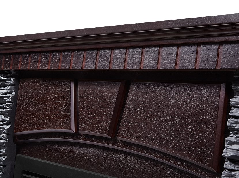 Каминокомплект Firelight Porto 25 с очагом Electrolux EFP/P-2520LS камень черный/шпон венге