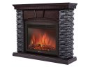 Каминокомплект Firelight Porto 25 с очагом Electrolux EFP/P-2520LS камень черный/шпон венге