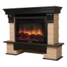 Каминокомплект Firelight Forte 30U угловой с очагом Electrolux EFP/P-3020LS камень бежевый/шпон темный дуб