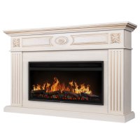 Каминокомплект Electrolux EFP/P-3620LS портал Siena 42/40/36 сл. кость с зол. патиной