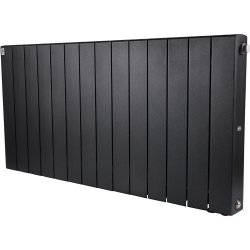 Биметаллический радиатор отопления Rifar Supremo Ventil SVR 500 14 секций нижнее правое подключение антрацит