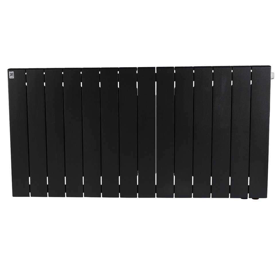 Биметаллический радиатор отопления Rifar Supremo Ventil SVR 500 14 секций нижнее правое подключение антрацит