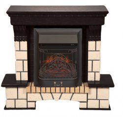 Каминокомплект Interflame Экстер венге с очагом Majestic FX M Black