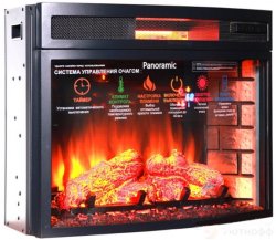 Каминокомплект Interflame Экстер Кавказ бежевый патина с очагом Panoramic 06 25 LED FX QZ