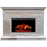 Каминокомплект Interflame Сиена сланец белый с очагом Foton 26 M LED FX QZ
