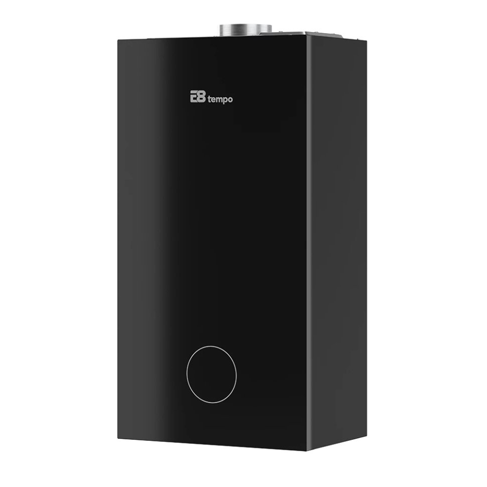 Настенный газовый котел E8 tempo GHC24V (черная стеклянная панель)
