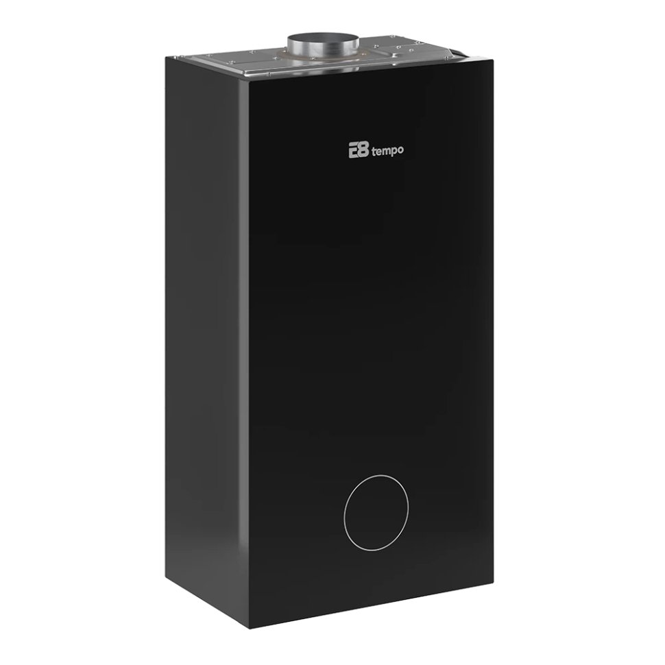 Настенный газовый котел E8 tempo GHC24V (черная стеклянная панель)