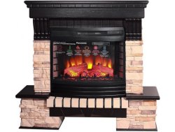 Каминокомплект Interflame Экстер Альпина венге с очагом Panoramic 06 25 LED FX QZ