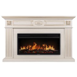 Каминокомплект Firelight Siena 42/40/36 + очаг Electrolux EFP/P-4220LS слоновая кость с золотой патиной