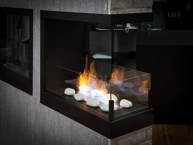 Встроенный биокамин Lux Fire Торцевой 1090 S ВБКТ-1090S