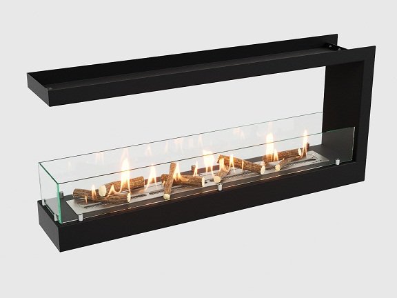 Встроенный биокамин Lux Fire Торцевой 1090 S ВБКТ-1090S
