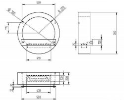 Биокамин настенный Zefire Enigma