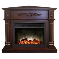 Каминокомплект RealFlame Silvia Corner 26 AO с очагом MoonBlaze LUX Black