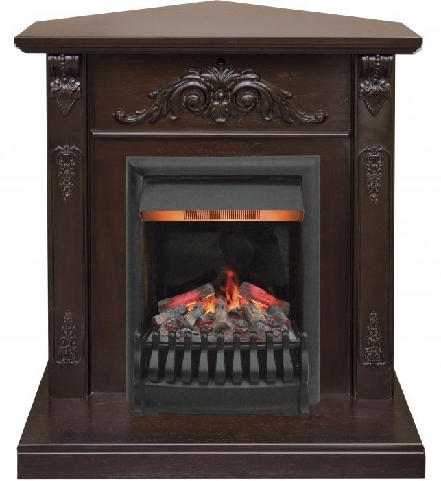 Каминокомплект RealFlame Anita corner STD/EUG AO с очагом 3D Oregan