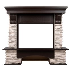 Портал Firelight Pietra Nuovo 25 сланец белый/шпон темный дуб