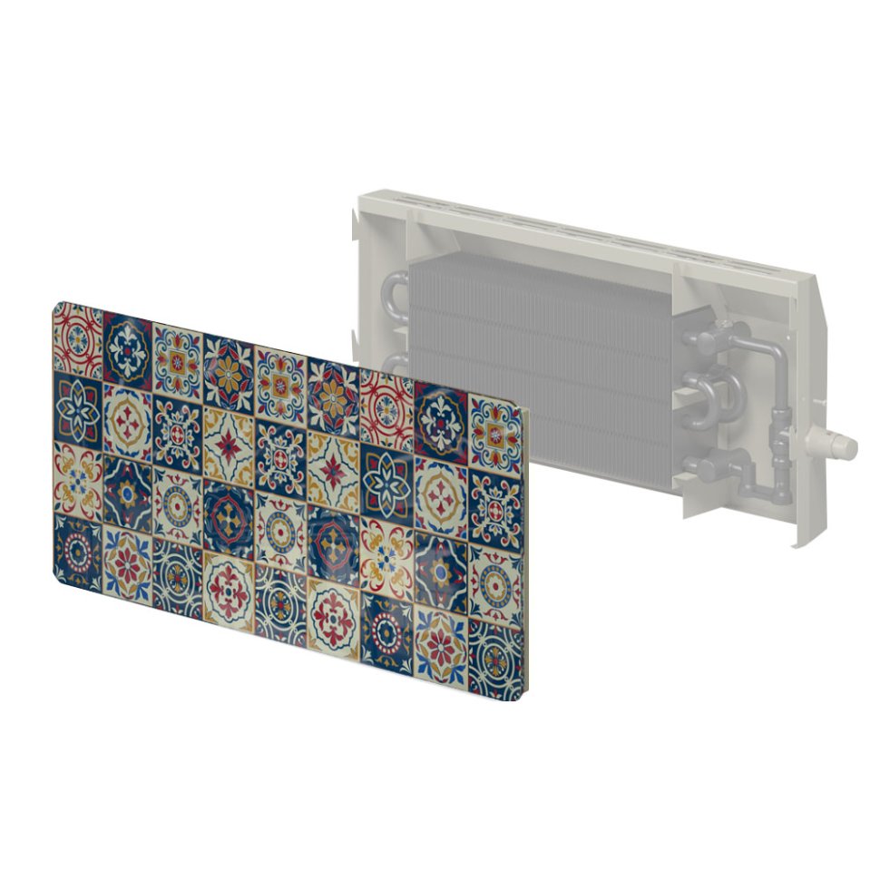 Настенный дизайн-конвектор Varmann Glasskon GLK H W V 115.550.1020 горизонтальный