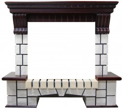 Портал Interflame Экстер махагон под очаг Panoramic 25