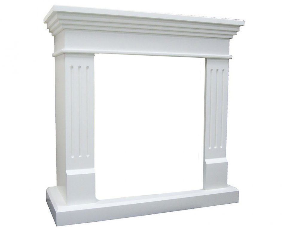 Портал Interflame Лайт белый под классический очаг