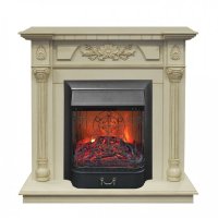 Каминокомплект RealFlame Dacota STD/EUG WT с очагом Majestic Lux Black S