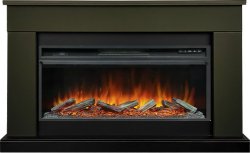 Каминокомплект Royal Flame Bergen с очагом Vision 42 LOG LED темная олива