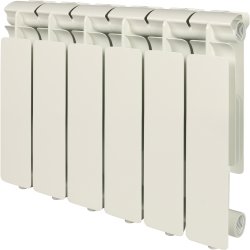 Радиатор алюминиевый STOUT Bravo 350 x6