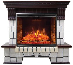 Каминокомплект Interflame Экстер махагон с очагом Panoramic 02 33 LED FX