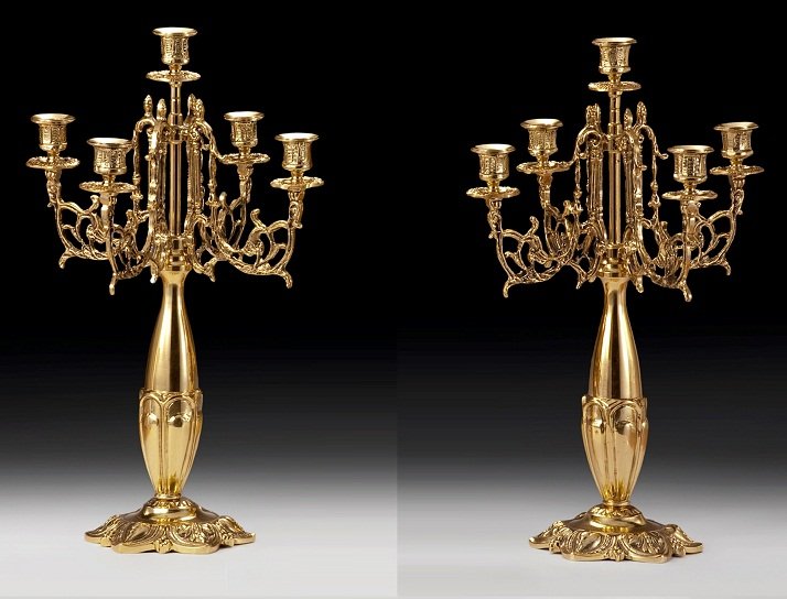 Набор канделябров Virtus Large Leaf 4400