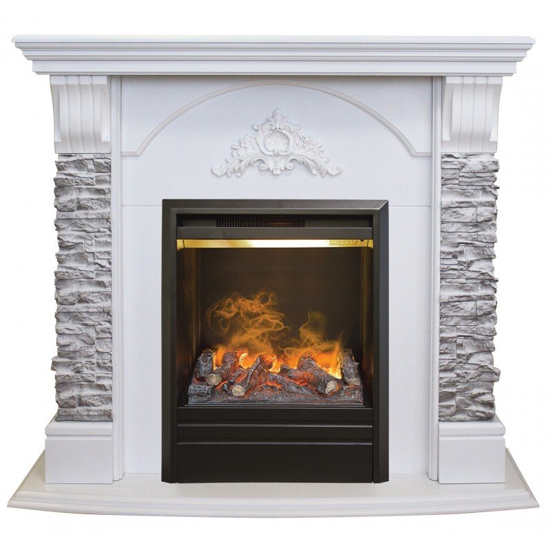 Каминокомплект RealFlame Athena GR STD/EUG/25/25'5 WT с очагом 3D Olympic