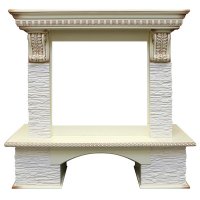 Портал Royal Flame Pierre Luxe сланец мелкий белый под очаги Vision 23