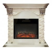 Каминокомплект RealFlame Dublin LUX STD/EUG/24 WT с очагом Kendal 24