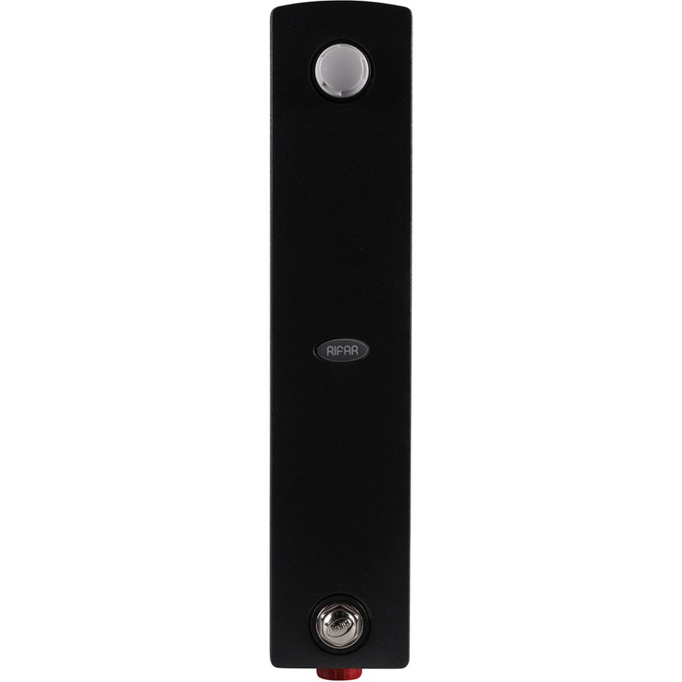 Биметаллический радиатор отопления Rifar Supremo Ventil SVR 350 12 секций нижнее правое подключение антрацит