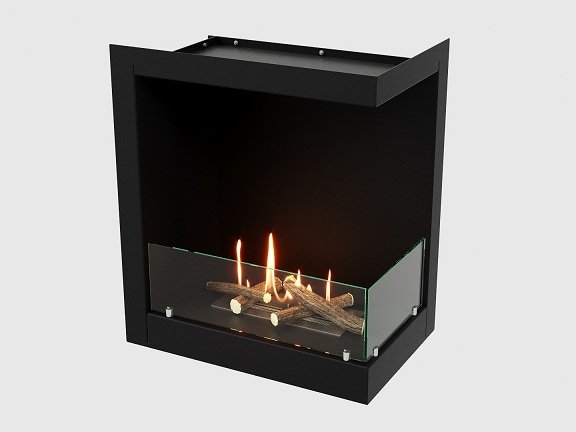 Встроенный биокамин Lux Fire Угловой 555 М