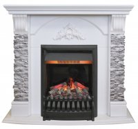 Каминокомплект RealFlame Athena GR STD/EUG/25/25'5 WT с очагом 3D Oregan