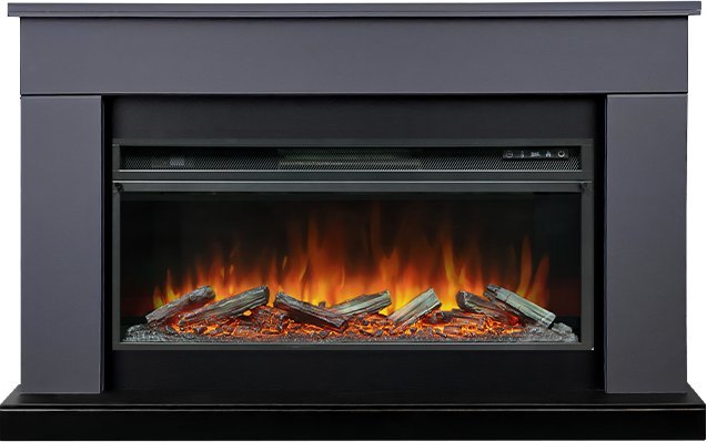 Каминокомплект Royal Flame Bergen с очагом Vision 42 LOG LED серый графит