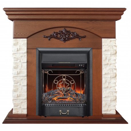 Каминокомплект RealFlame Neapolis NT с очагом Majestic Lux Black S