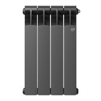 Биметаллический радиатор отопления Royal Thermo Revolution Bimetall 500 2.0 4 секции Noir Sable