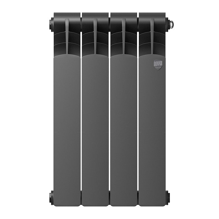 Биметаллический радиатор отопления Royal Thermo Revolution Bimetall 500 2.0 4 секции Noir Sable