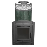 Печь банная PROMetall Атмосфера XL Верде Гватемала ламель+сетка