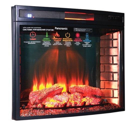 Каминокомплект Interflame Exter угловой под очаг Panoramic 06 33 LED FX QZ
