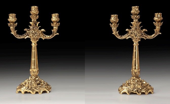 Набор канделябров Virtus Roses Simple 2451