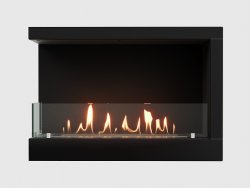 Встроенный биокамин Lux Fire Угловой 690 S