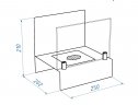 Настольный биокамин Lux Fire Афиша M КН-0017М-10